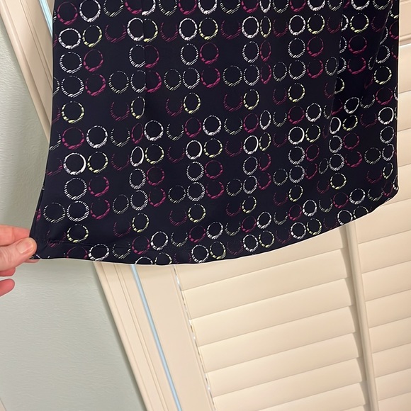 Jofit Ladies Navy Circle Pattern Golf Polo SZ SMALL - Picture 5 of 6